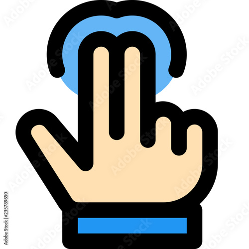 Double finger tap