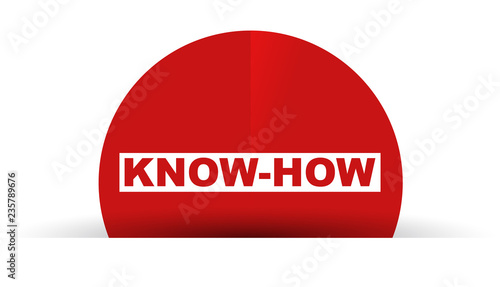 red vector banner know how