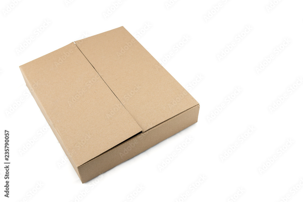 Box or package isolated on white background. Box or package isolated on white background.