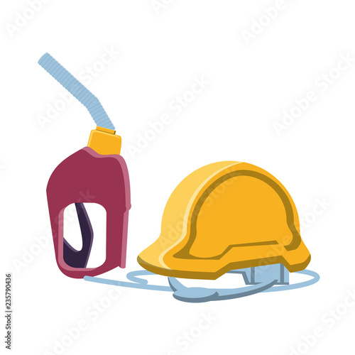 gasoline dispenser gun with helmet