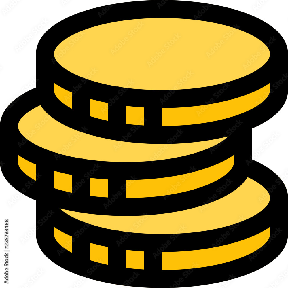 Gold coins stack