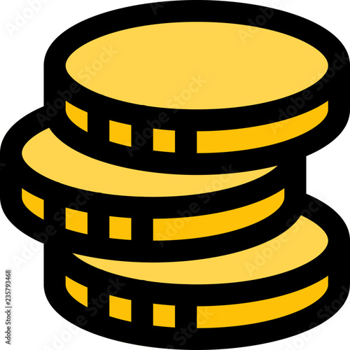 Gold coins stack