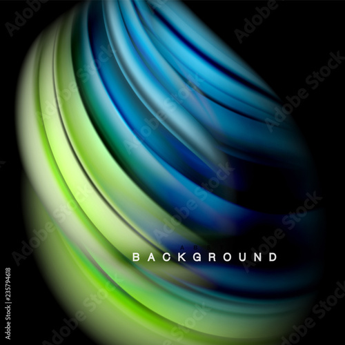 Background abstract - liquid color wave