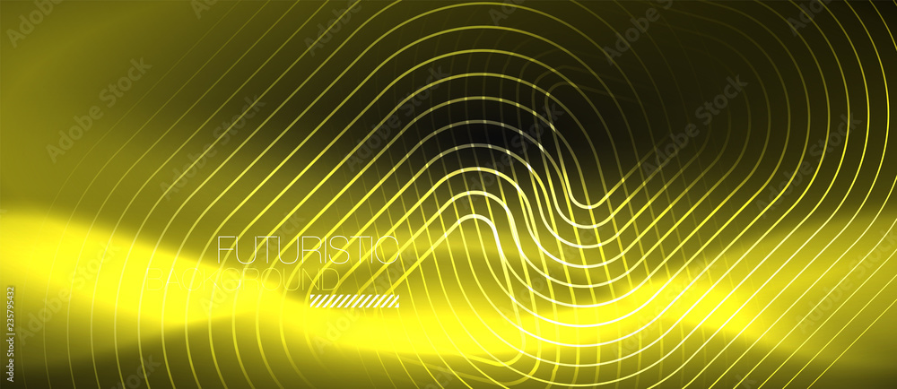 Dark black abstract background with neon colors and lines Dark black abstract background with neon colors and lines
