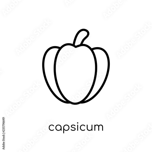 Capsicum icon from Agriculture, Farming and Gardening collection