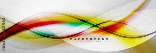 Smooth flowing wave motion concept background