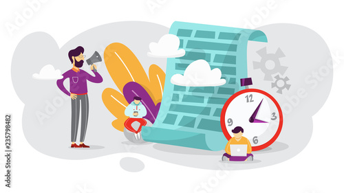 Business people are working together concept. Make up strategy