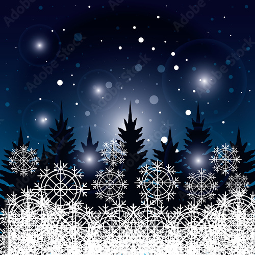 winter landscape scene christmas