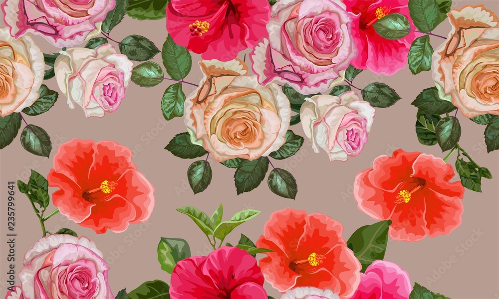 Rose seamless pattern Rose seamless pattern