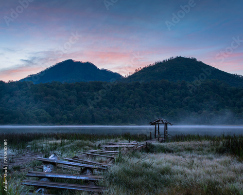 Taman Hidup Lake with a beautiful morning sky