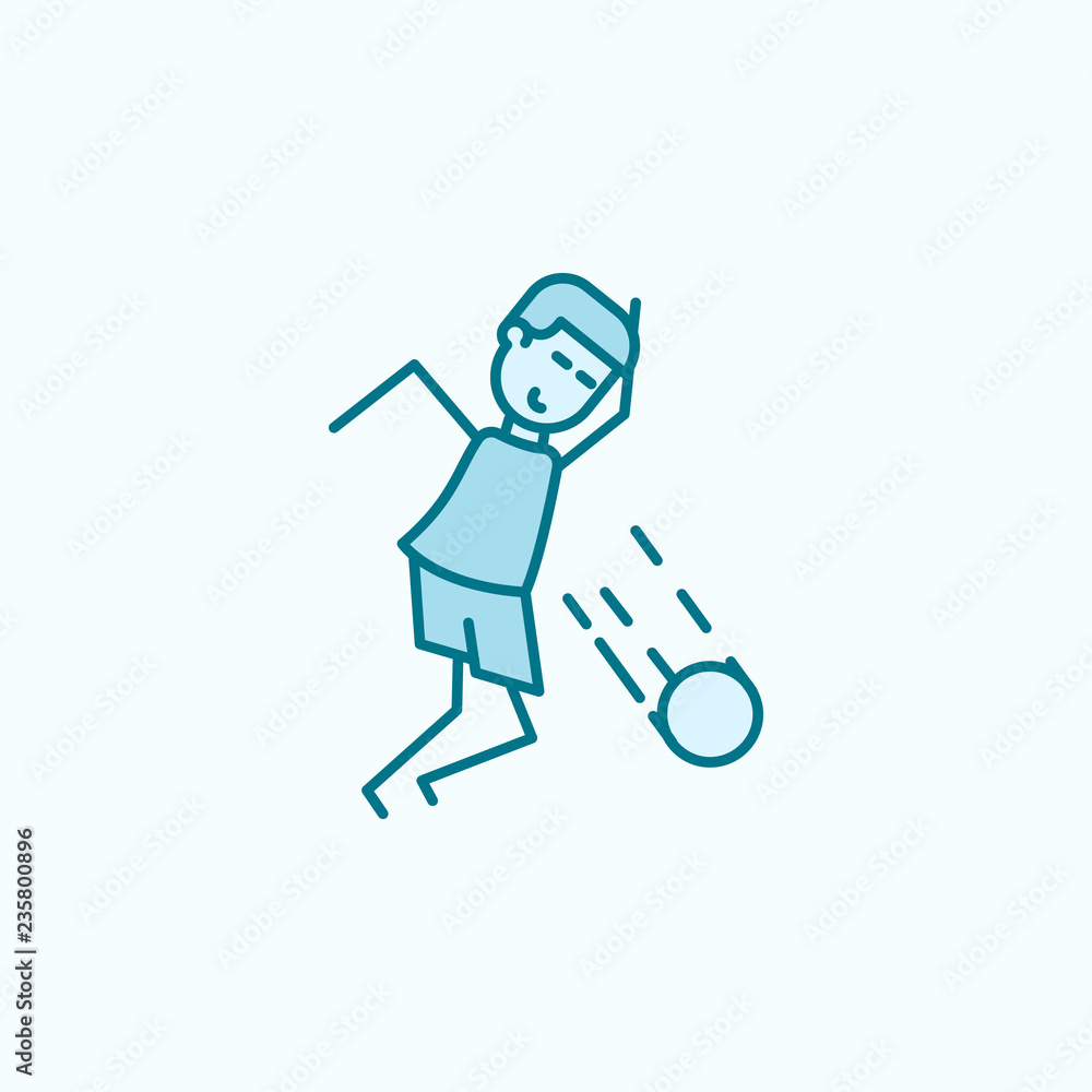 soccer players with ball field outline icon. Element of soccer player icon. Thin line icon for website design and development, app development. Premium icon soccer players with ball field outline icon. Element of soccer player icon. Thin line icon for website design and development, app development. Premium icon