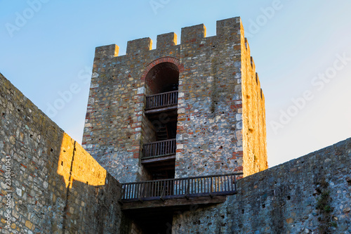 Medieval Smederevo fortress stone tower