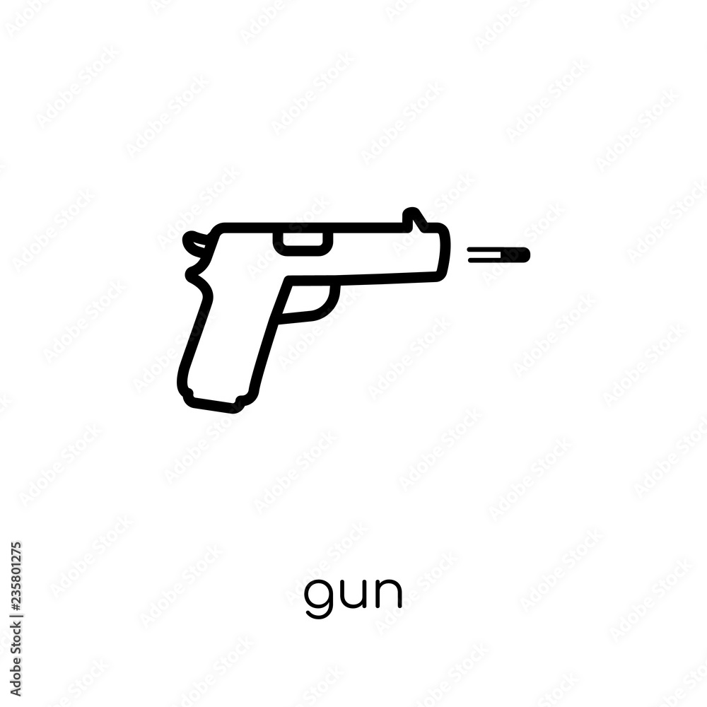 Gun icon from Army collection. Gun icon from Army collection.