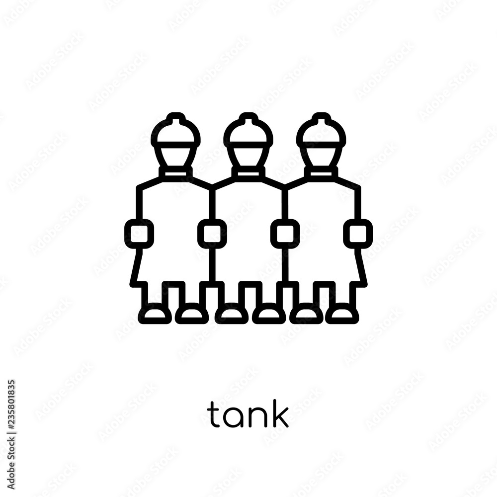 Fototapeta premium Tank icon from Army collection.