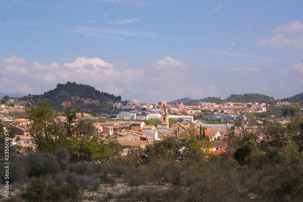View of the historic center of Ráfol de Salem
