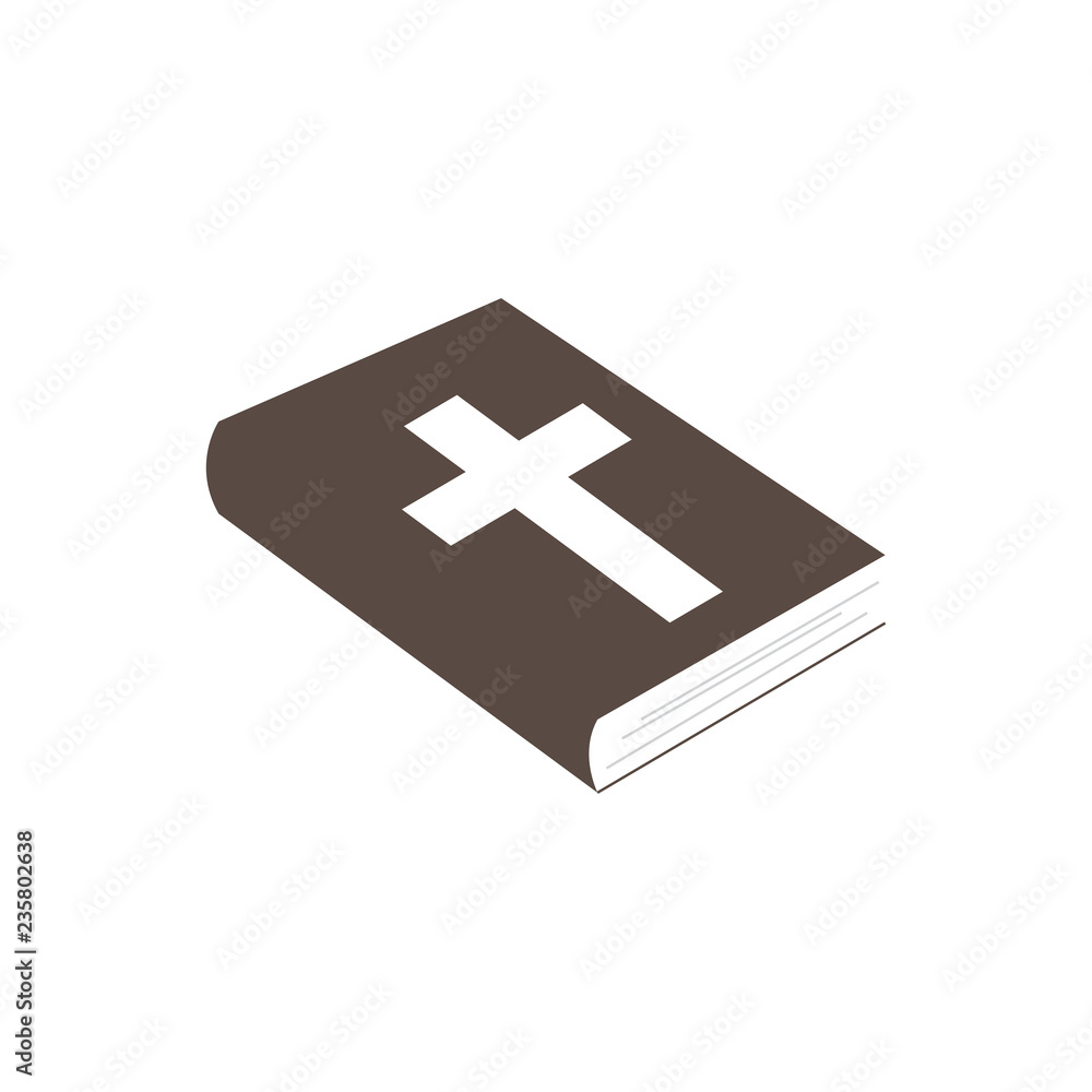 Fototapeta premium Isolated bible icon. Christian object. Vector illustration design