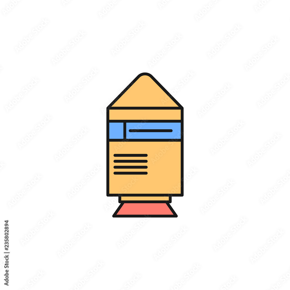 space shuttle icon. Element of space outline color icon. Thin line icon for website design and development, app development. Premium icon space shuttle icon. Element of space outline color icon. Thin line icon for website design and development, app development. Premium icon