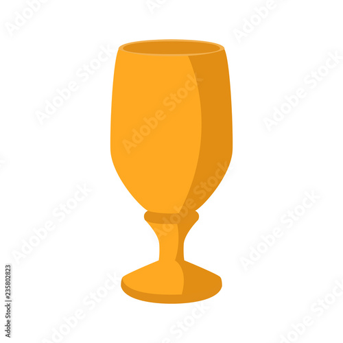 Isolated chalice icon. Christian object. Vector illustration design