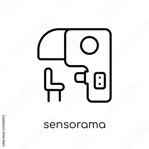 Sensorama icon. Trendy modern flat linear vector Sensorama icon on white background from thin line Artificial Intelligence, Future Technology collection