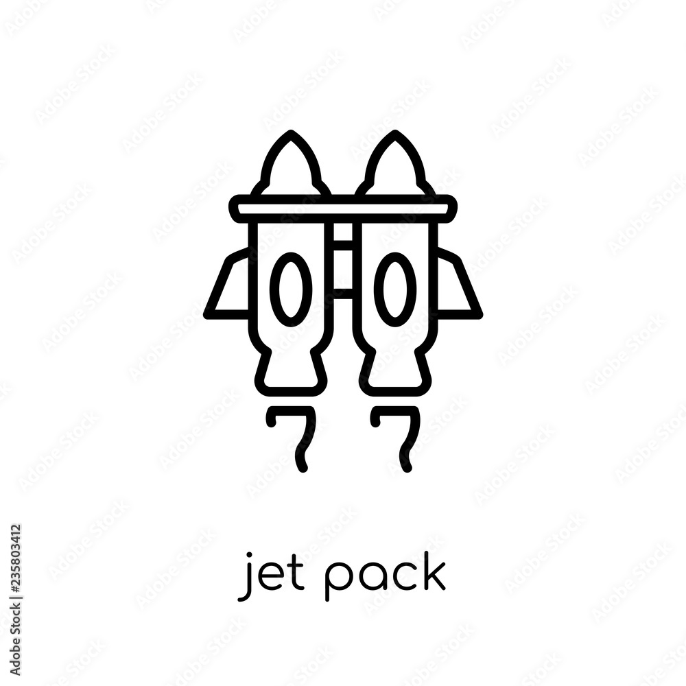 Jet pack icon from Astronomy collection.