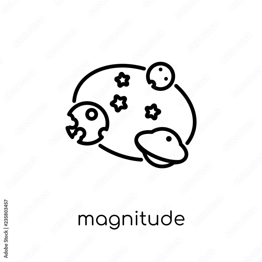 Obraz premium Magnitude icon from Astronomy collection.