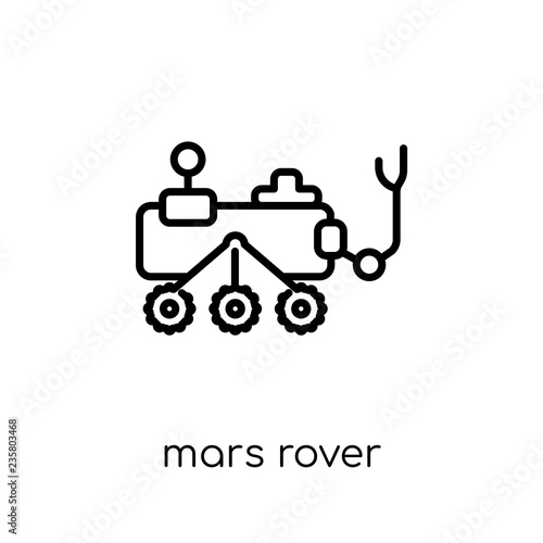 Mars rover icon from Astronomy collection.