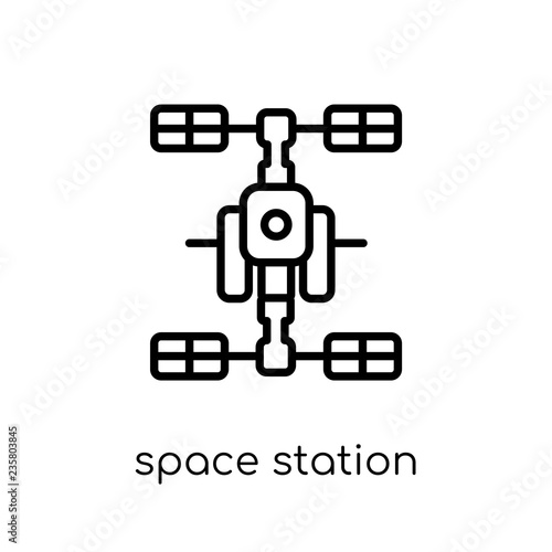 Space station icon from Astronomy collection. © t-vector-icons