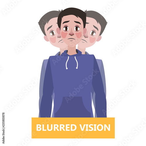 Blurred vision as a symptom of disease