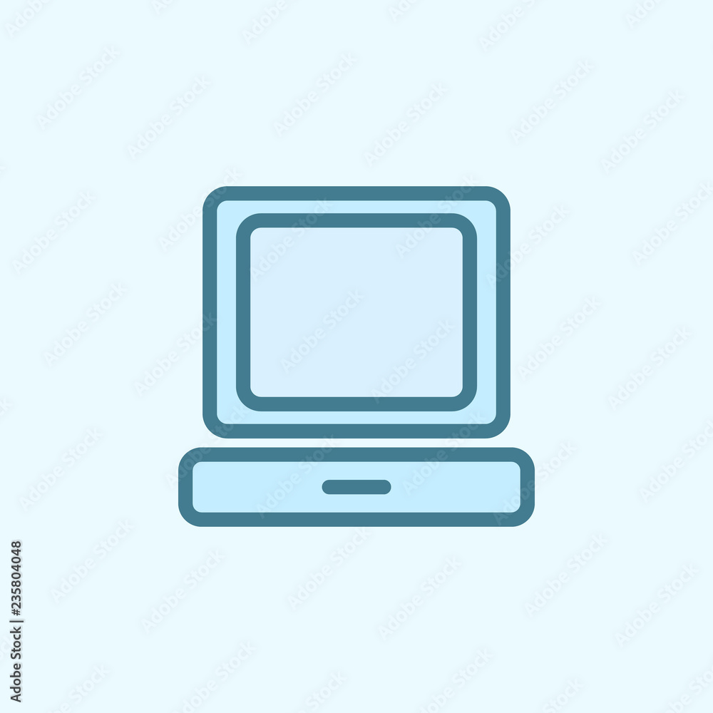 desktop computer field outline icon. Element of 2 color simple icon. Thin line icon for website design and development, app development. Premium icon desktop computer field outline icon. Element of 2 color simple icon. Thin line icon for website design and development, app development. Premium icon