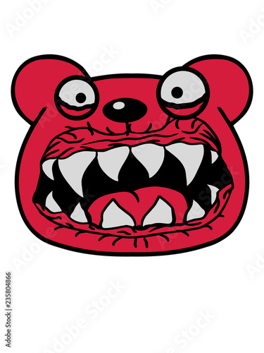 Fotografie kopf gesicht böse monster gefährlich horror halloween gruselig hässlich teddy gr