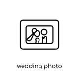 Wedding photo icon from Wedding and love collection.