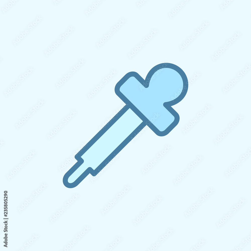 pipette field outline icon. Element of 2 color simple icon. Thin line icon for website design and development, app development. Premium icon pipette field outline icon. Element of 2 color simple icon. Thin line icon for website design and development, app development. Premium icon