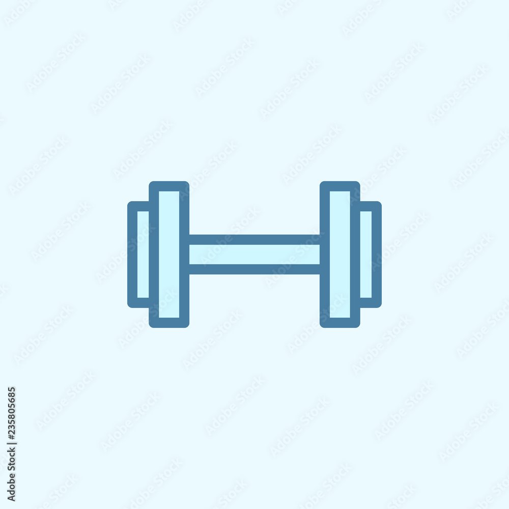 dumbbells field outline icon. Element of 2 color simple icon. Thin line icon for website design and development, app development. Premium icon dumbbells field outline icon. Element of 2 color simple icon. Thin line icon for website design and development, app development. Premium icon