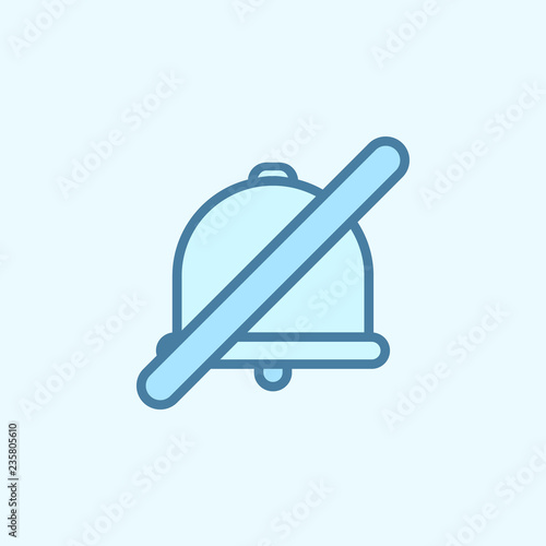 no sound field outline icon. Element of 2 color simple icon. Thin line icon for website design and development, app development. Premium icon