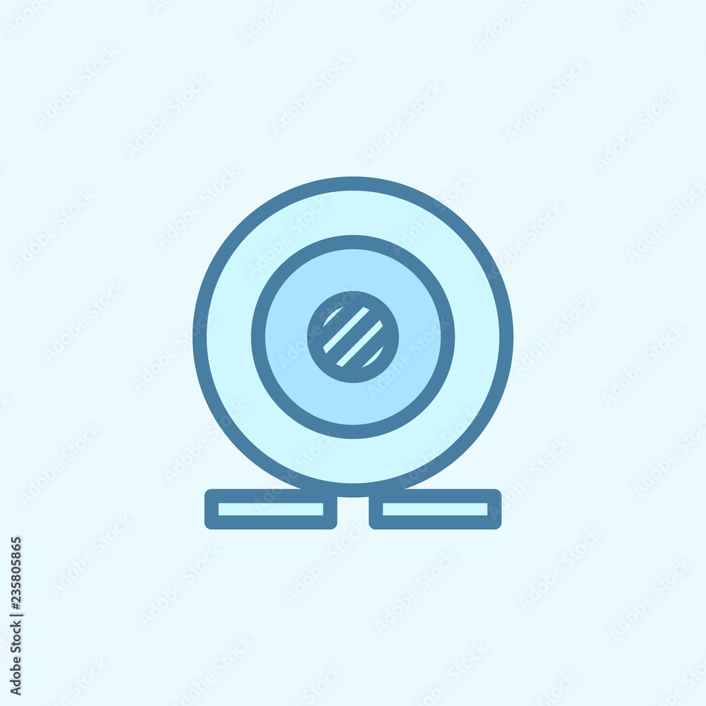 Webcam field outline icon. Element of 2 color simple icon. Thin line icon for website design and development, app development. Premium icon Webcam field outline icon. Element of 2 color simple icon. Thin line icon for website design and development, app development. Premium icon