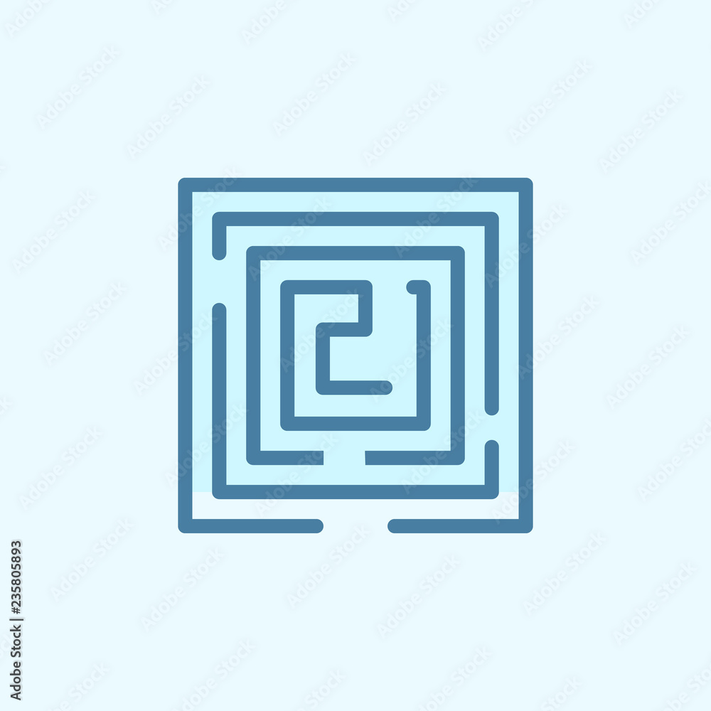labyrinth field outline icon. Element of 2 color simple icon. Thin line icon for website design and development, app development. Premium icon labyrinth field outline icon. Element of 2 color simple icon. Thin line icon for website design and development, app development. Premium icon