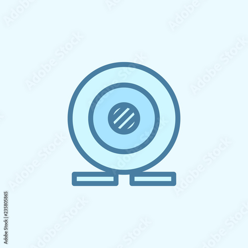 Webcam field outline icon. Element of 2 color simple icon. Thin line icon for website design and development, app development. Premium icon