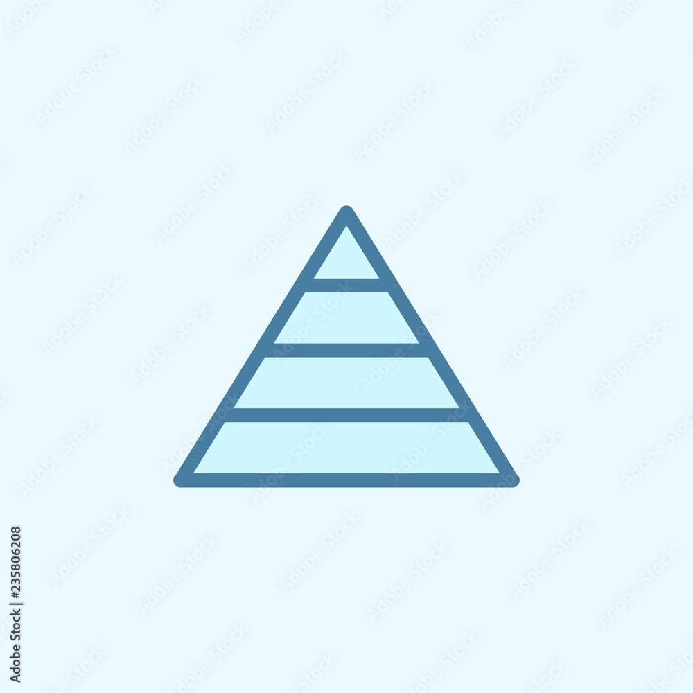 pyramid diagram field outline icon. Element of 2 color simple icon. Thin line icon for website design and development, app development. Premium icon pyramid diagram field outline icon. Element of 2 color simple icon. Thin line icon for website design and development, app development. Premium icon