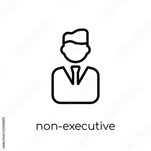 Non-executive director icon. Trendy modern flat linear vector Non-executive director icon on white background from thin line Business collection