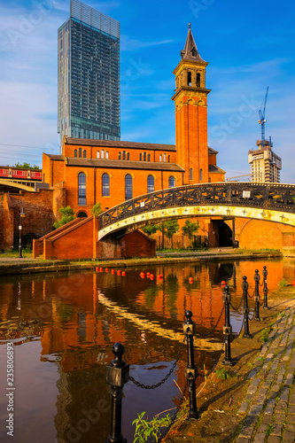 Castlefield  inner city conservation area in Manchester  UK