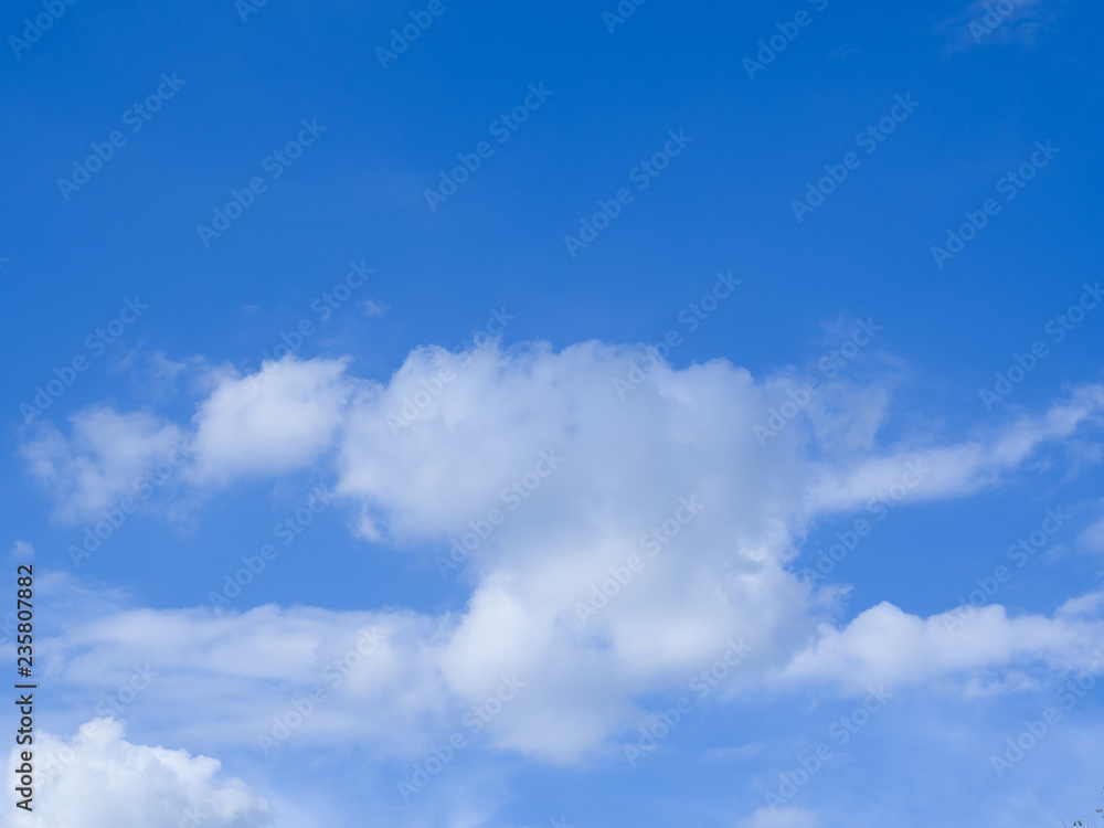 Blue sky and cloud.