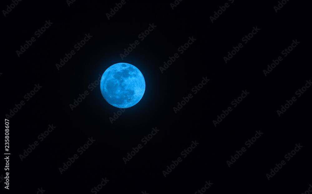 Super full moon in night sky,The Blue moon Super full moon in night sky,The Blue moon