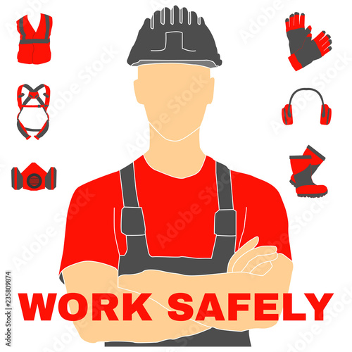 Occupational Safety and Health icons and signs set