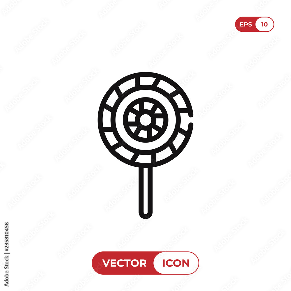 Obraz premium Candy vector icon