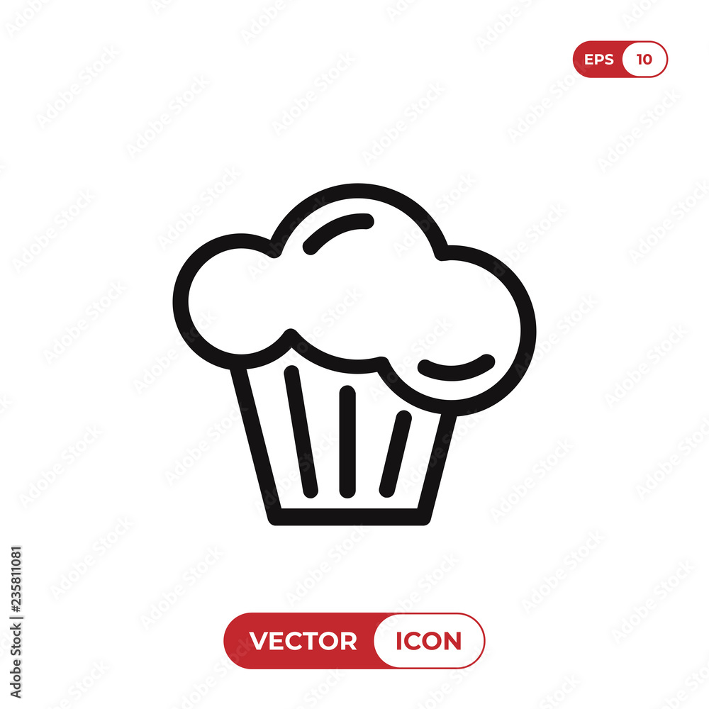 Muffin vector icon Muffin vector icon