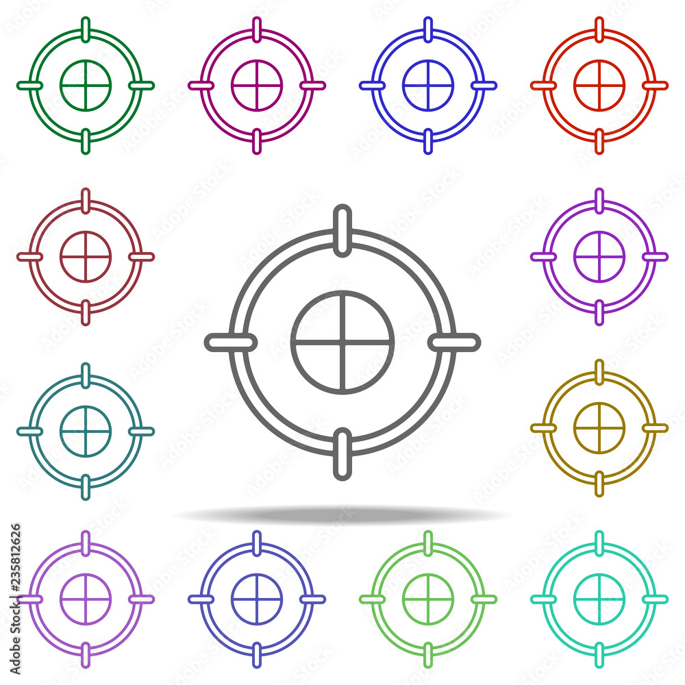 target icon. Elements of finance in multi color style icons. Simple icon for websites, web design, mobile app, info graphics target icon. Elements of finance in multi color style icons. Simple icon for websites, web design, mobile app, info graphics