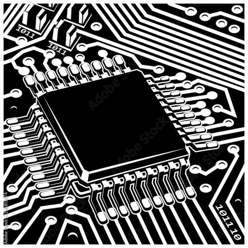 Electronic Circuit Chip On Board