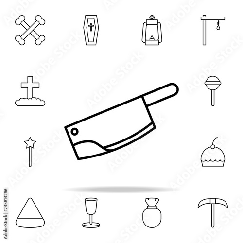 knife icon. halloween icons universal set for web and mobile