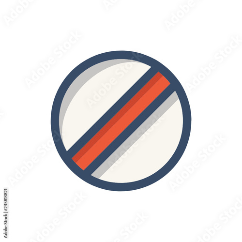 drug tablet icon vector with fill outline style. medical icon