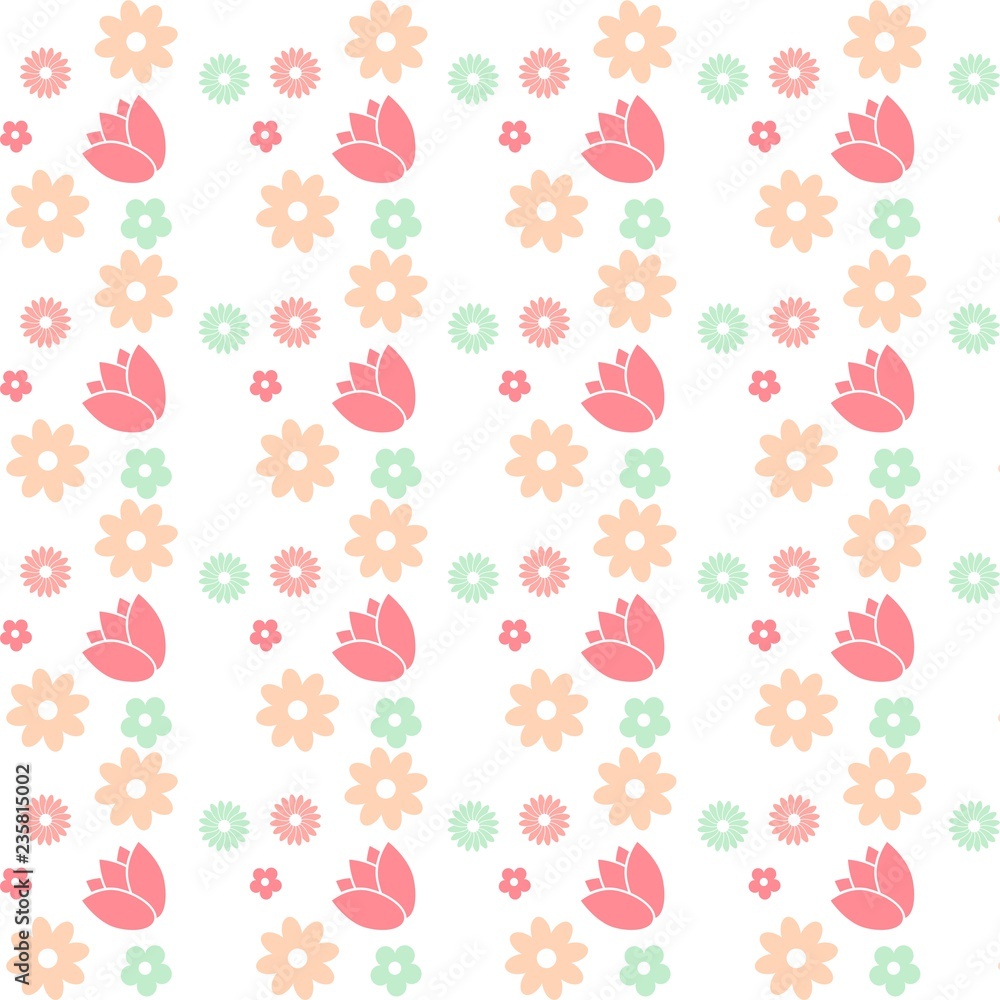 seamless floral pattern with flowers seamless floral pattern with flowers